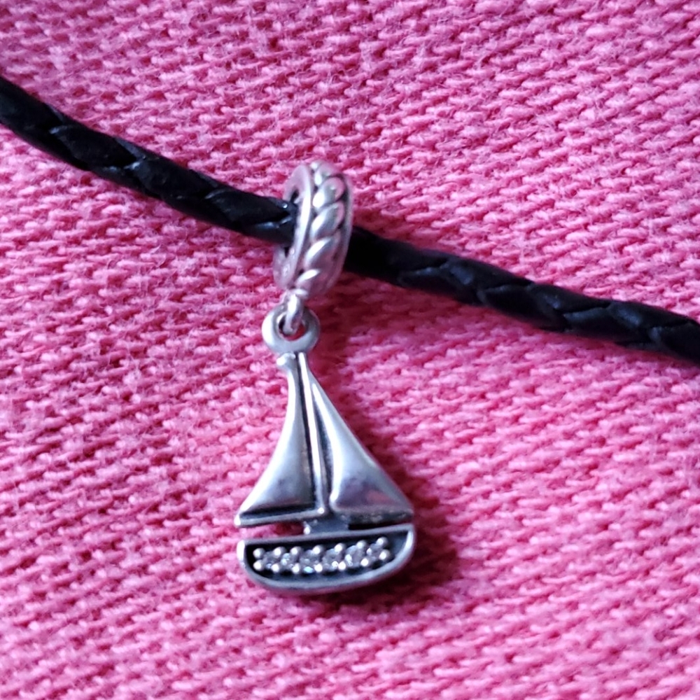 Pandora boat charm silver
